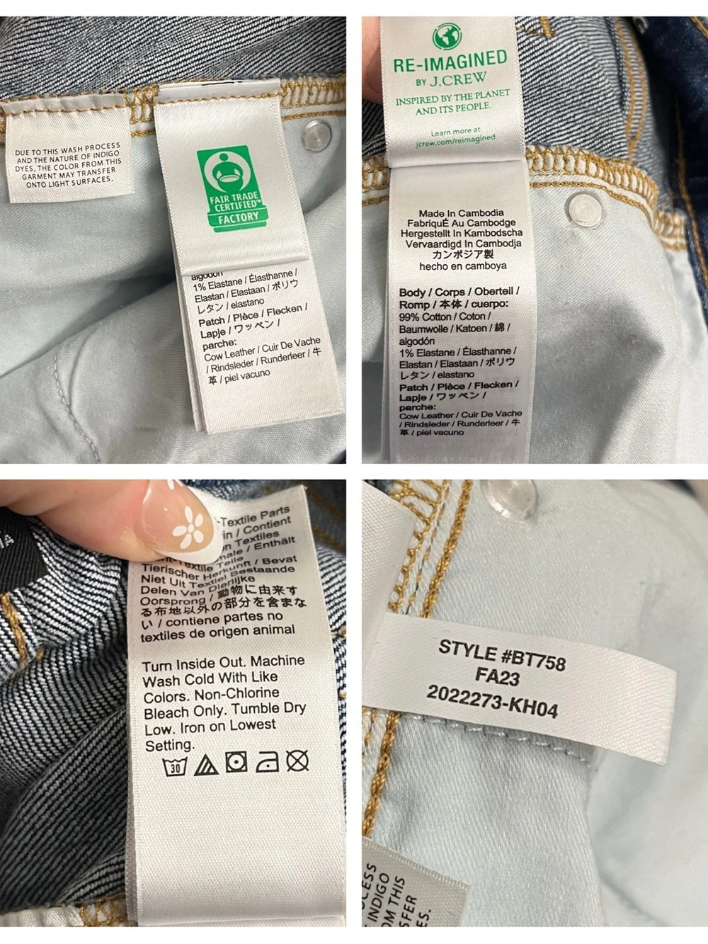 J. Crew Slim Wide Leg Jeans Brick Lane Size 27